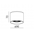 ONLY round mini 7 LED 230V exterior M930 26&#176; natynkowy biały struktura 47018-M930-F3-PH-13